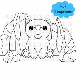 Coloriage Olaf l'ours polaire
